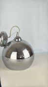 Mid-20th Century Chromed Wall Light
