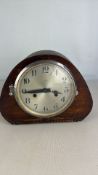 Enfield oak cased mantel clock