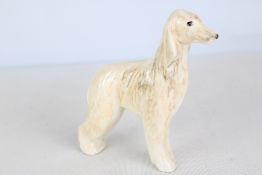 Anita Harris Afghan hound signed in gold
