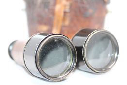 Dollond London vintage binoculars in leather case