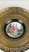 Royal Gencol Bone China Cabinet Plate with Pierced