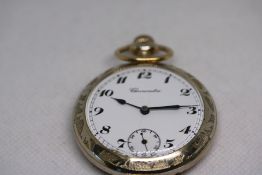 Argentan Gold Coloured Chronometre Pocket Watch.