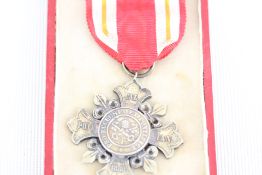 Boxed silver medalion
