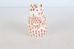 Royal crown derby hamster with silver stopper