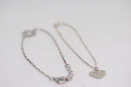 2 Silver bracelets