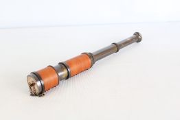 Leather & brass telecope