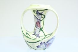 Black Ryden made in Stoke on Trent vase signed to b