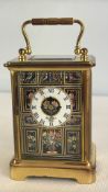 Buckingham Palace Pietra Dura Carriage Clock, 1998, Limited Edition No. 61/100