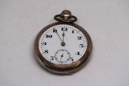 0.800 Silver German Hallmark Pocket Watch prezisio