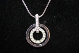 Swarovski crystal pendant & chain