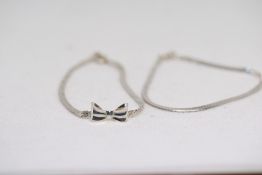 2 Silver bracelets