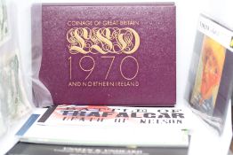 Coin collection of Great Britain 1970 includes 2 o