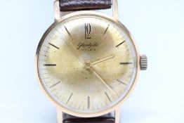 Gents Gold Plated Glashutte 17 rubies Hand Winding