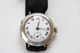 Silver trench watch (fob)