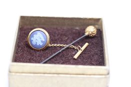 Hat Pin and Wedgewood Lapel Pin.