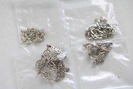 4 Silver bracelets
