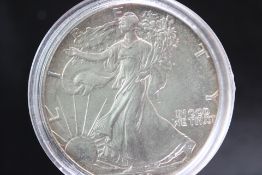 1oz fine silver 1 dollar 1988 liberty coin