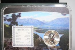 Five dollar 999.9 fine silver 2017 limited edition