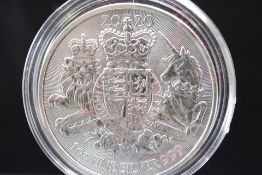1oz fine silver 2020 2 pound coin