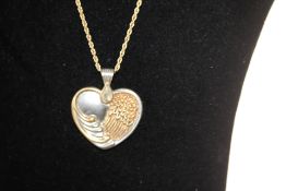 Gilded 925 Silver Memorial Pendant and Chain.