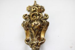 Victorian brass door knocker