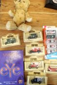Group of Lledo Days Gone Die-cast Vehicles, London 2012 Car Set, Teddy Bear and Queen the Eye