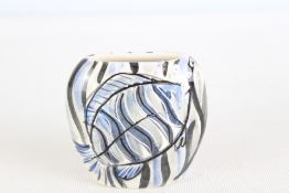 Anita Harris small vase zebra fish signed in gold