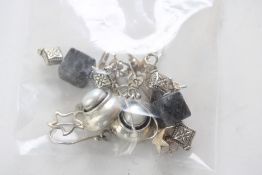 Collection of silver earrings