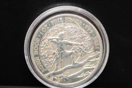 Robin Hood 1oz fin silver 999 2021 2 pound coin