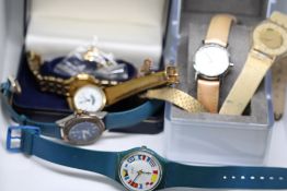 Seiko ladies wristwatch with box together with lad
