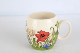 Moorcroft mug meadow garden