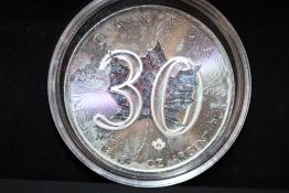 1988-2018 Canada 9999 fine silver 1 oz Argent Pur