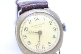 Gents Swiss Made Vintage Watch in Cushion Case.
