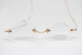 Pair of 9ct gold framed spectacles