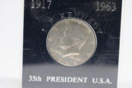 1964 J.F. Kennedy silver half dollar