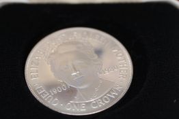 Queen Elizabeth the Queen mother silver crown