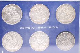 Crowns of great Britain 1889, 1890, 1891, 1892, 18