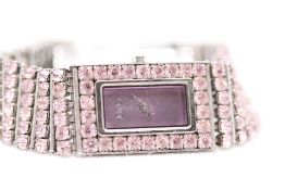 Dolce & Gabanna D & G Time Pink Crystal Bracelet Watch (comes to life in bright lights).