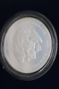 Prince of Wales and Lady Diana silver proof crown