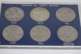 Crowns of Great Britain set 1935, 1937, 1951, 1953