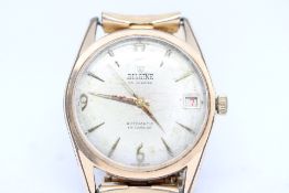 Allaine Swiss Made Gold Plated Automatic Watch on Rolled Gold Bracelet.