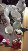 Assorted Decorative Ceramics: Vases, Figures and Table Ornaments