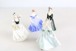 4 Coalport Small Figures