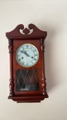 Lincoln Mahogany 31-Day Wall Clock