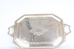 Large Silver Plated Tray