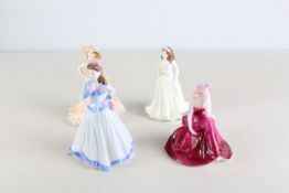 4 Coalport Small Figures