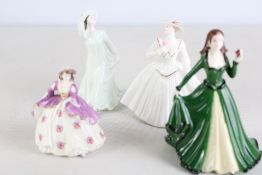 4 Coalport Small Figures