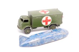 Dinky race car and Dinky military ambulance