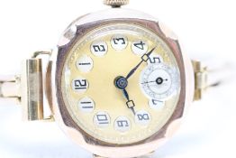 Ladies 9ct Gold Bracelet Watch. All the links of the WHW Limited Premo Bracelet are marked .375. The