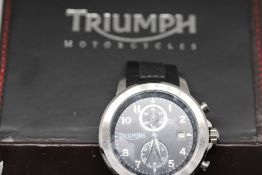 Triumph motorcycles wristwatch with original box s